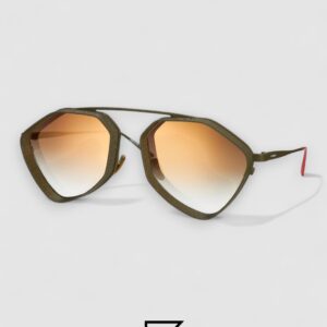 ⁦Vysen The Ezy - E2 Dark Military Green Matte Frame Gold Gradient Lenses⁩ - الصورة ⁦1⁩
