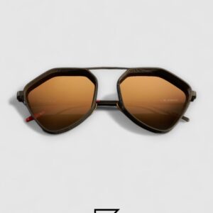 ⁦Vysen The Ezy - E2 Dark Military Green Matte Frame Gold Gradient Lenses⁩ - الصورة ⁦3⁩