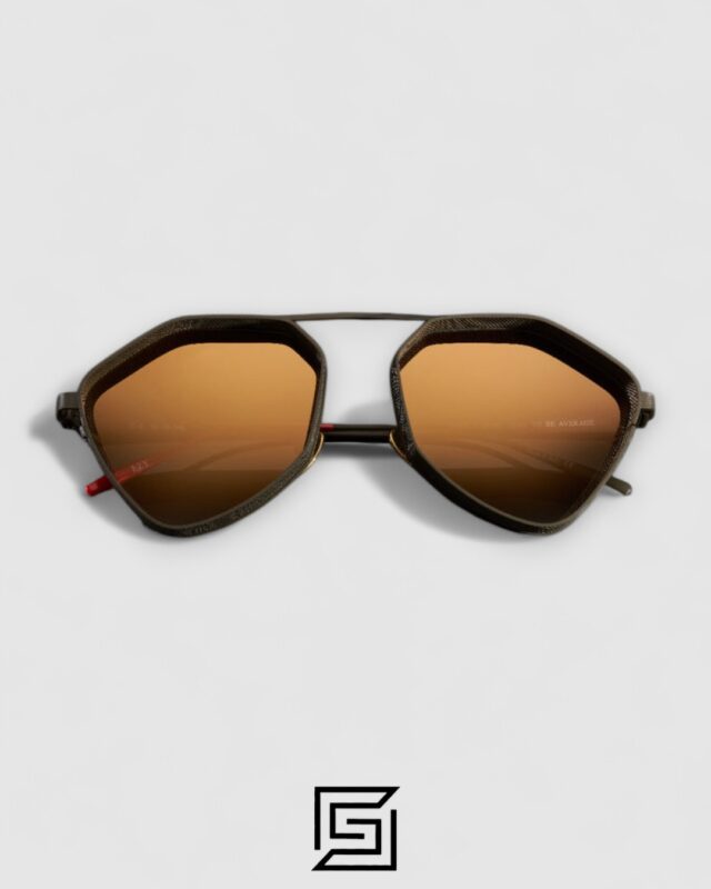 Vysen The Ezy - E2 Dark Military Green Matte Frame Gold Gradient Lenses