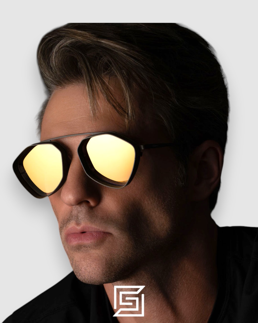 ⁦Vysen The Ezy - E2 Dark Military Green Matte Frame Gold Gradient Lenses⁩ - الصورة ⁦6⁩