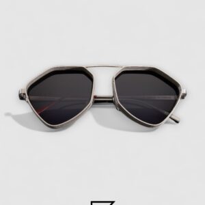 ⁦Vysen The Ezy - E3 Silver Matte Frame Grey Gradient Leanses⁩ - الصورة ⁦3⁩