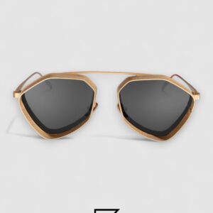 ⁦Vysen The Ezy - E4 Gold Matte Frame Black Leanses⁩ - الصورة ⁦2⁩