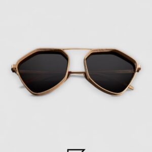 ⁦Vysen The Ezy - E4 Gold Matte Frame Black Leanses⁩ - الصورة ⁦3⁩