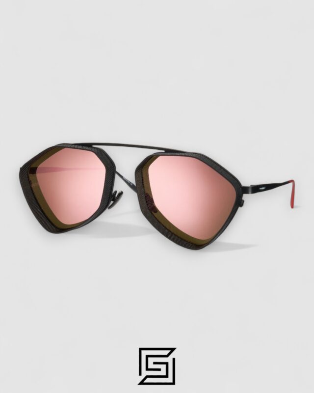 Vysen The Ezy - E6 Dark Black Matte Frame Rose Gold Mirror Leanses
