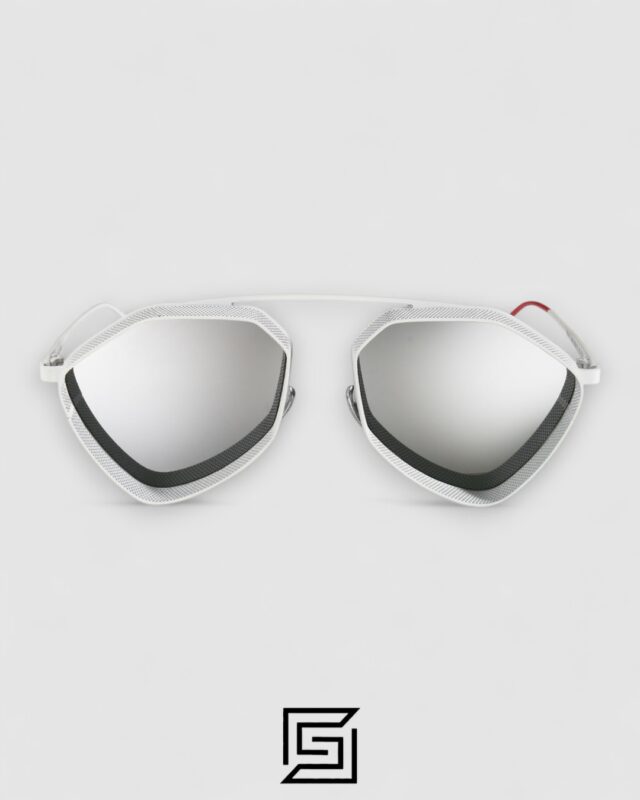 Vysen The Ezy - E7 White Matte Frame Silver Mirror Leanses Limited Edition