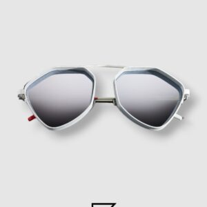 ⁦Vysen The Ezy - E7 White Matte Frame Silver Mirror Leanses Limited Edition⁩ - الصورة ⁦3⁩