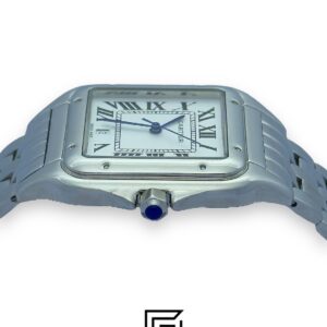 Cartier Santos 644329 Quartz White Roman Dial – Stainless Steel 42mm - Image 2