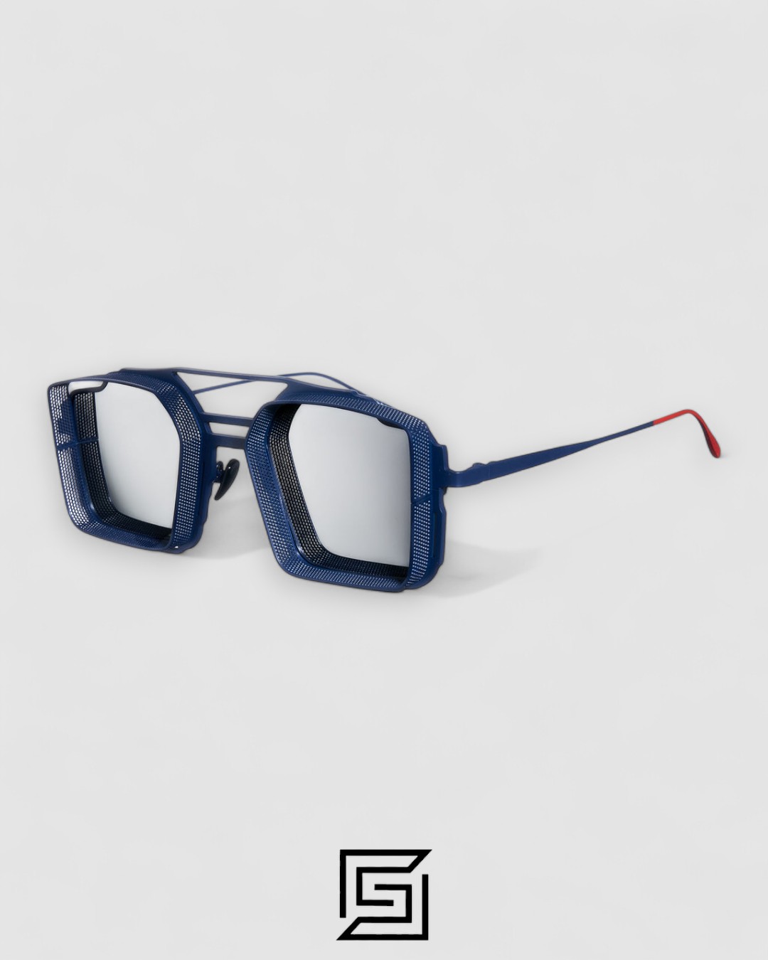 ⁦Vysen The Luigi - L3 Blue Frame Silver Mirror Leanses⁩ - الصورة ⁦1⁩