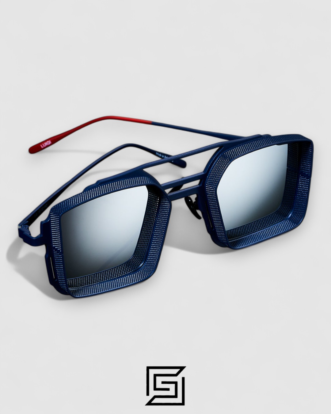 ⁦Vysen The Luigi - L3 Blue Frame Silver Mirror Leanses⁩ - الصورة ⁦3⁩