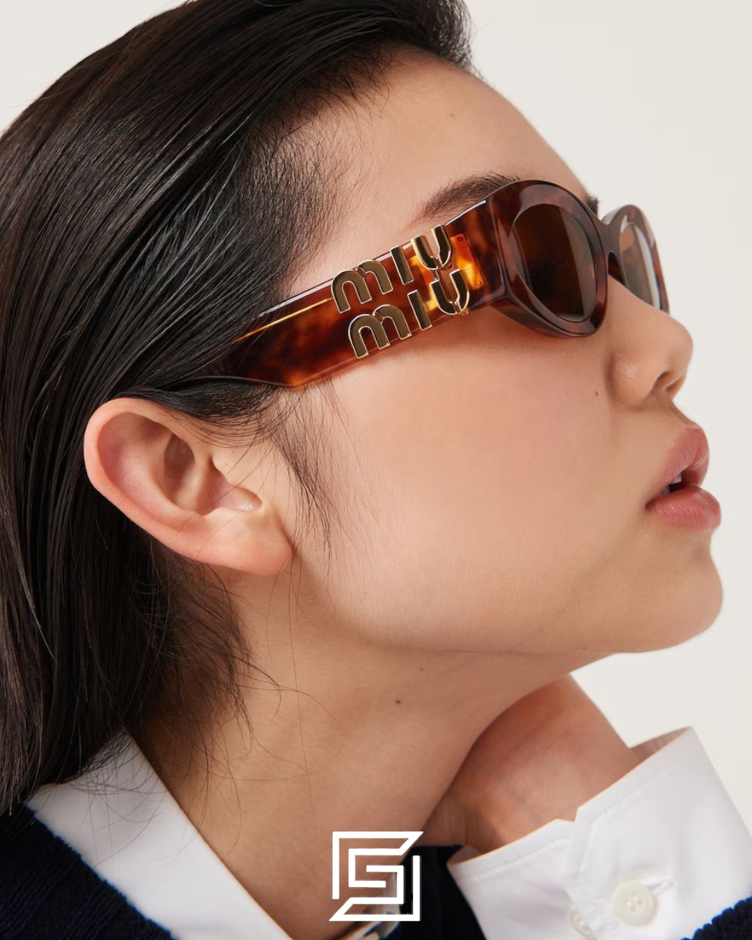 ⁦Miu Miu SMU11w Brown Lenses and Tiger Brown Frame⁩ - الصورة ⁦6⁩