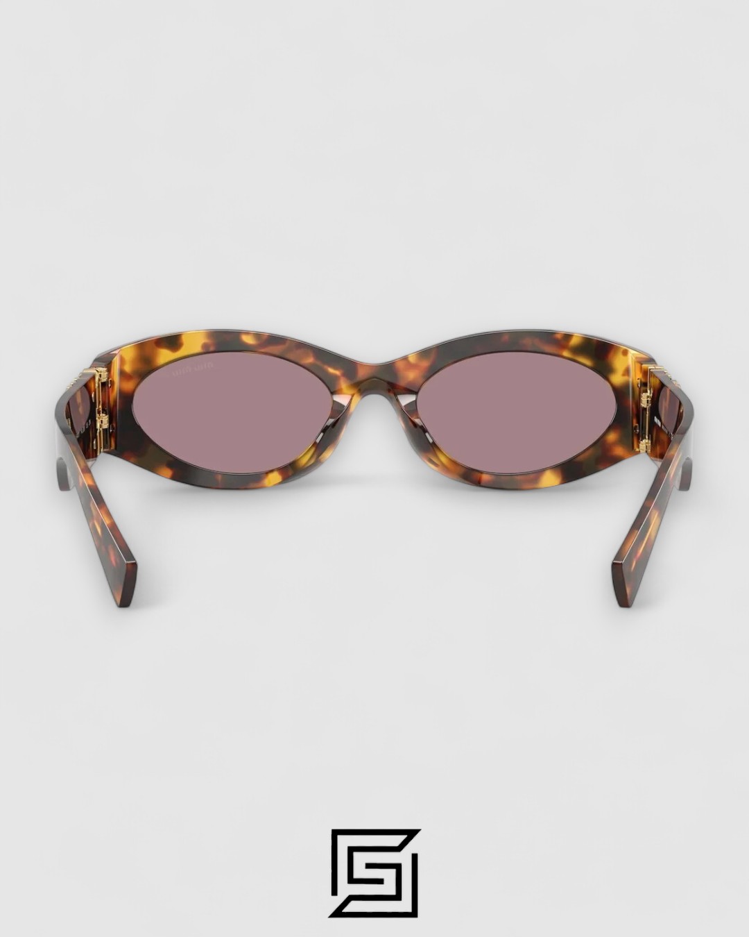⁦Miu Miu SMU11w Brown Lenses and Tiger Brown Frame⁩ - الصورة ⁦3⁩