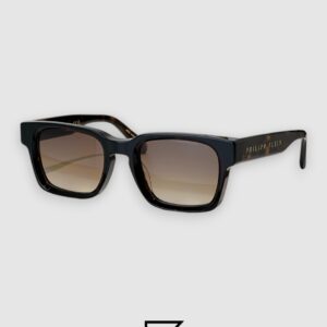 ⁦PHILIP PELEN Dark Shapes VPP145M Brown Lenses Tiger Brown Frame Gold Logo⁩ - الصورة ⁦1⁩