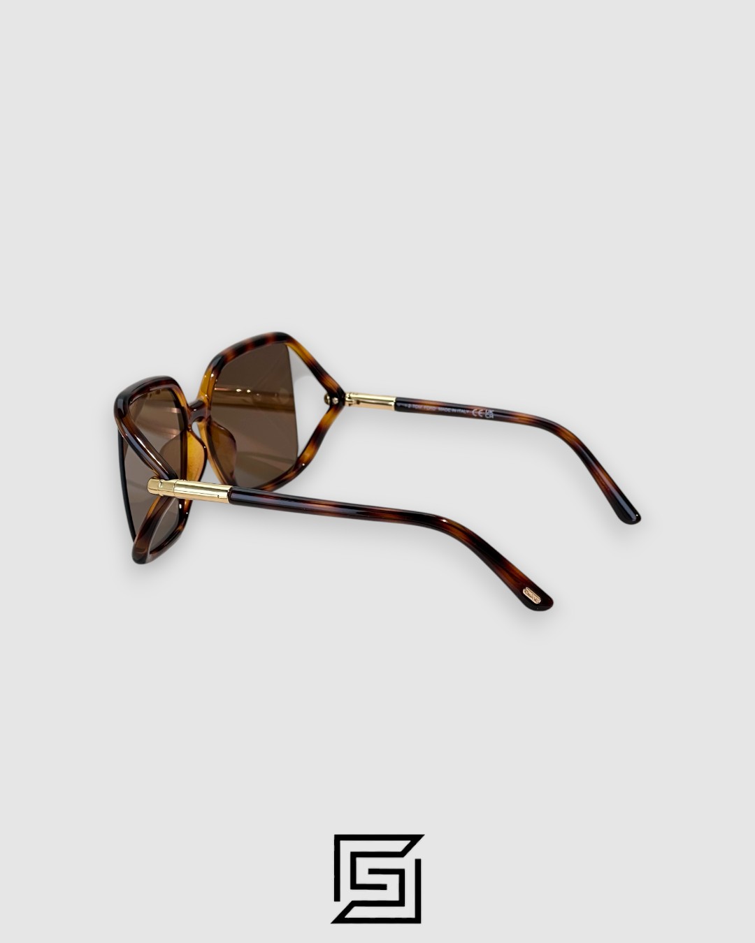 ⁦Tom Ford FT1089 Brown Lenses and Tiger Brown Frame⁩ - الصورة ⁦3⁩
