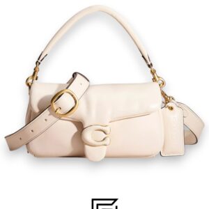 ⁦Coach Pillow Tabby Shoulder White Bag – Style No. C3880⁩ - الصورة ⁦1⁩