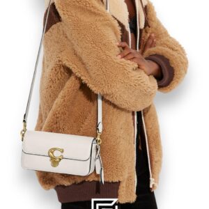 ⁦Coach Studio Baguette White Bag – Style No. CE331⁩ - الصورة ⁦2⁩