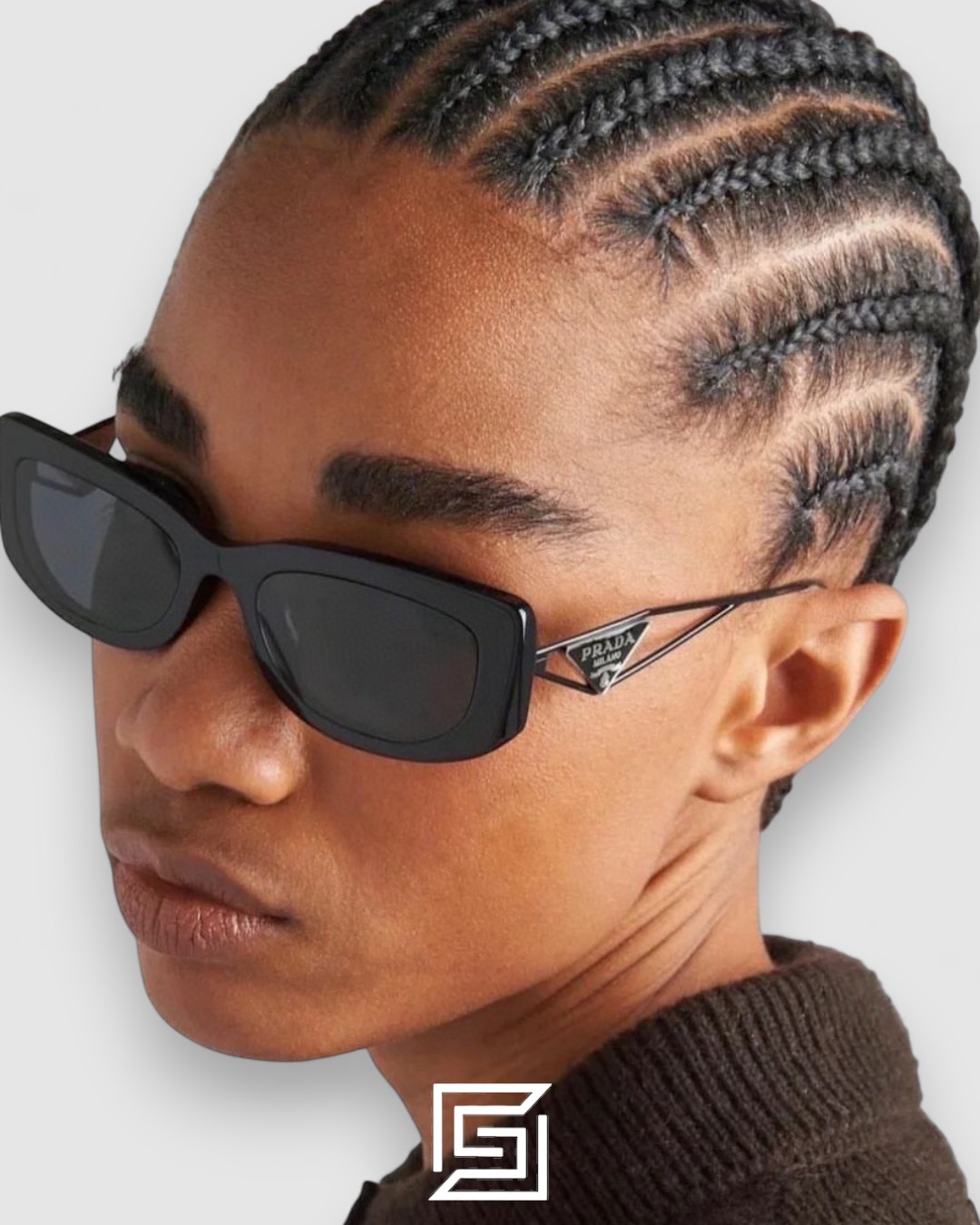 Prada SPR 14Y Clear Brown Light Filter Lenses Salmon Frame - Image 10