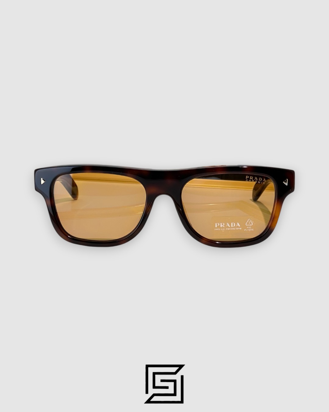 Prada SPR B12 Brown Lenses Tiger Brown Frame - Image 2