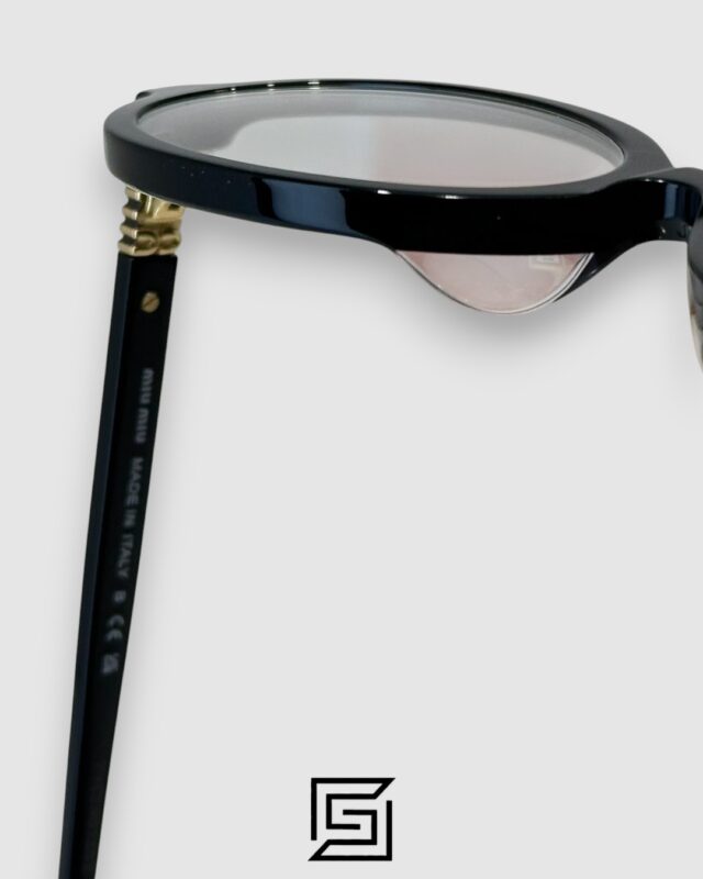Miu Miu SMU04Z Black Frame Gold LogoOptical Glasses