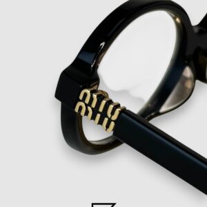 ⁦Miu Miu SMU04Z Black Frame Gold LogoOptical Glasses⁩ - الصورة ⁦6⁩