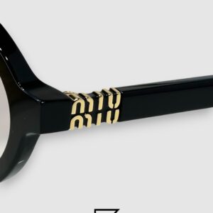 ⁦Miu Miu SMU04Z Black Frame Gold LogoOptical Glasses⁩ - الصورة ⁦5⁩