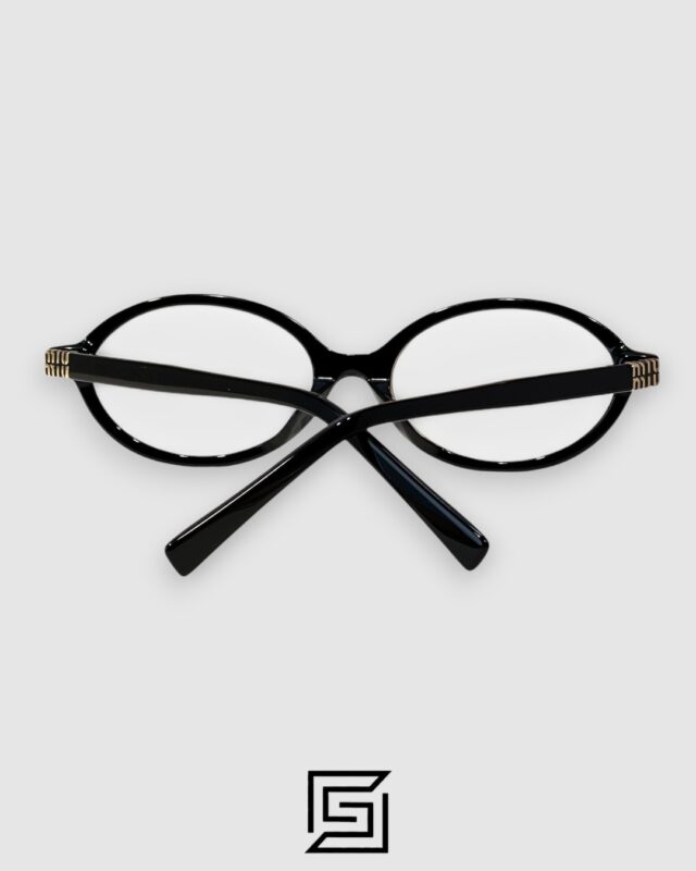 Miu Miu SMU04Z Black Frame Gold LogoOptical Glasses