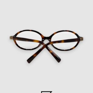 ⁦Miu Miu SMU04Z Tiger Brown Frame Gold LogoOptical Glasses⁩ - الصورة ⁦4⁩