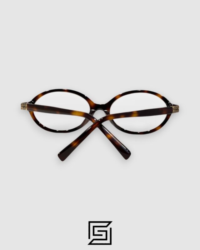 Miu Miu SMU04Z Tiger Brown Frame Gold LogoOptical Glasses