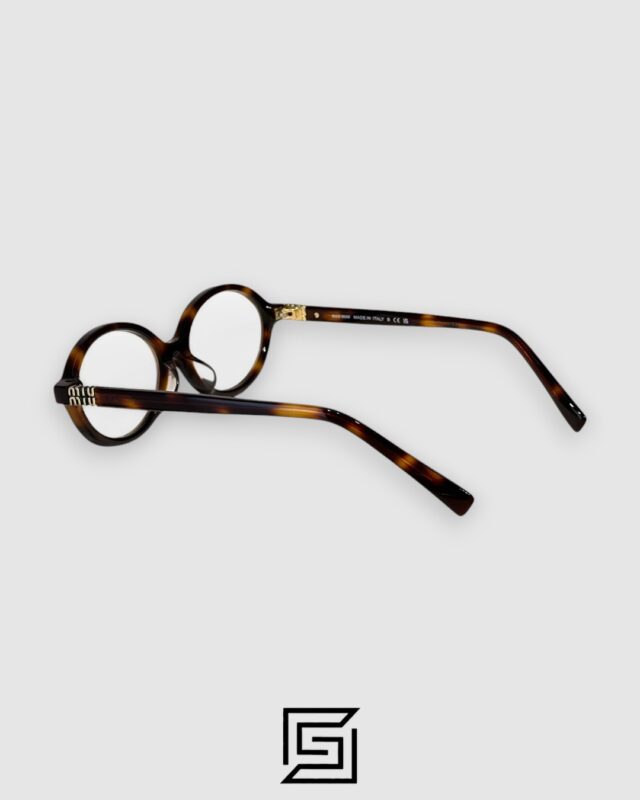 Miu Miu SMU04Z Tiger Brown Frame Gold LogoOptical Glasses