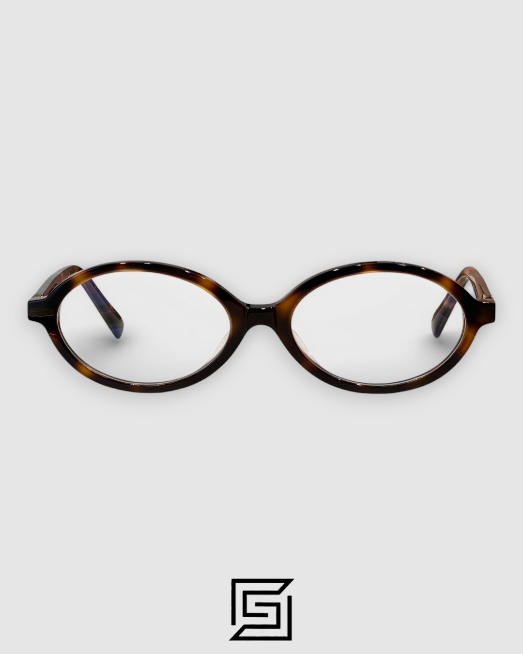 ⁦Miu Miu SMU04Z Tiger Brown Frame Gold LogoOptical Glasses⁩ - الصورة ⁦2⁩