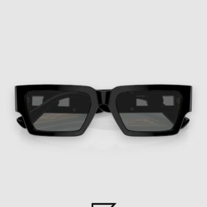 ⁦Versace VE4459 Black Frame with Dark Grey Lenses⁩ - الصورة ⁦4⁩