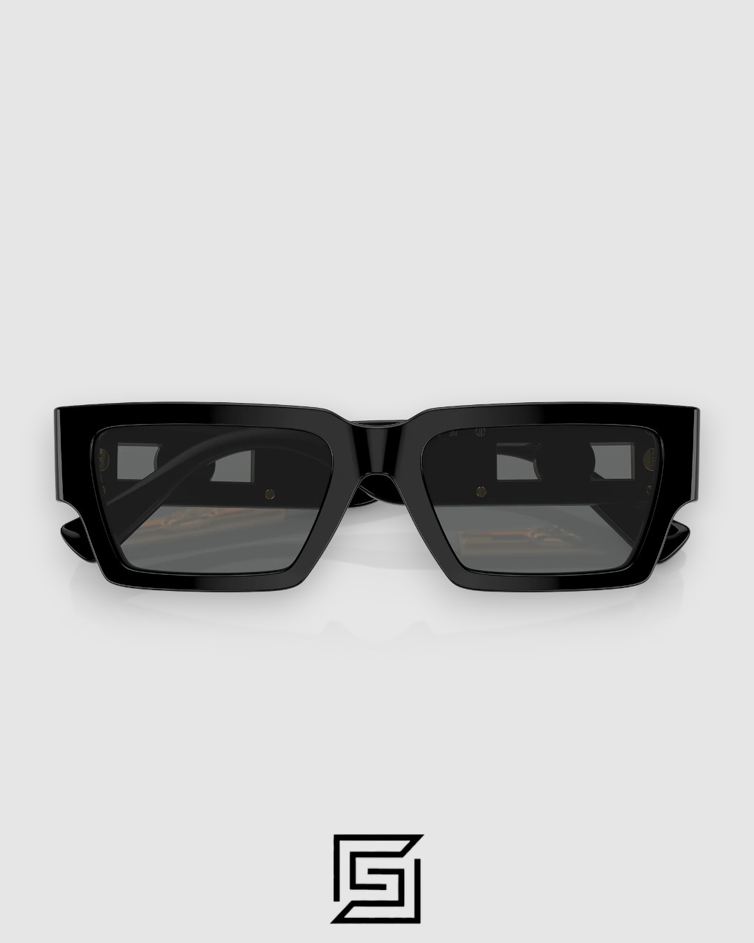 ⁦Versace VE4459 Black Frame with Dark Grey Lenses⁩ - الصورة ⁦4⁩