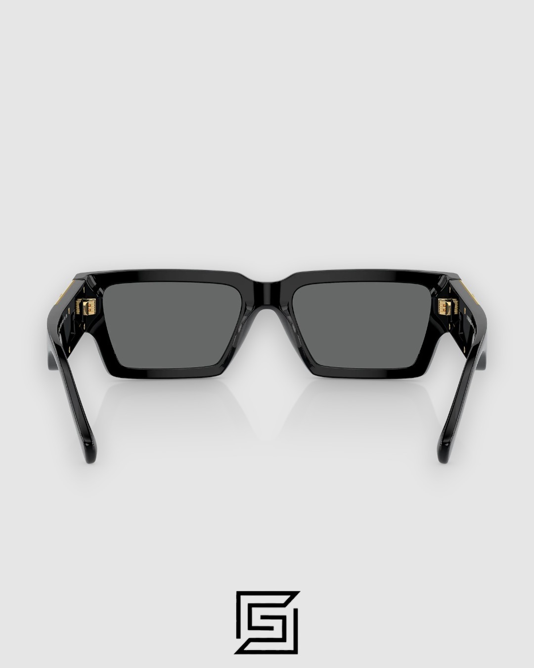 ⁦Versace VE4459 Black Frame with Dark Grey Lenses⁩ - الصورة ⁦5⁩
