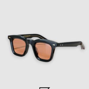 ⁦Jacques Marie Mage LECLAIR Black Frame With Amber Lenses⁩ - الصورة ⁦1⁩