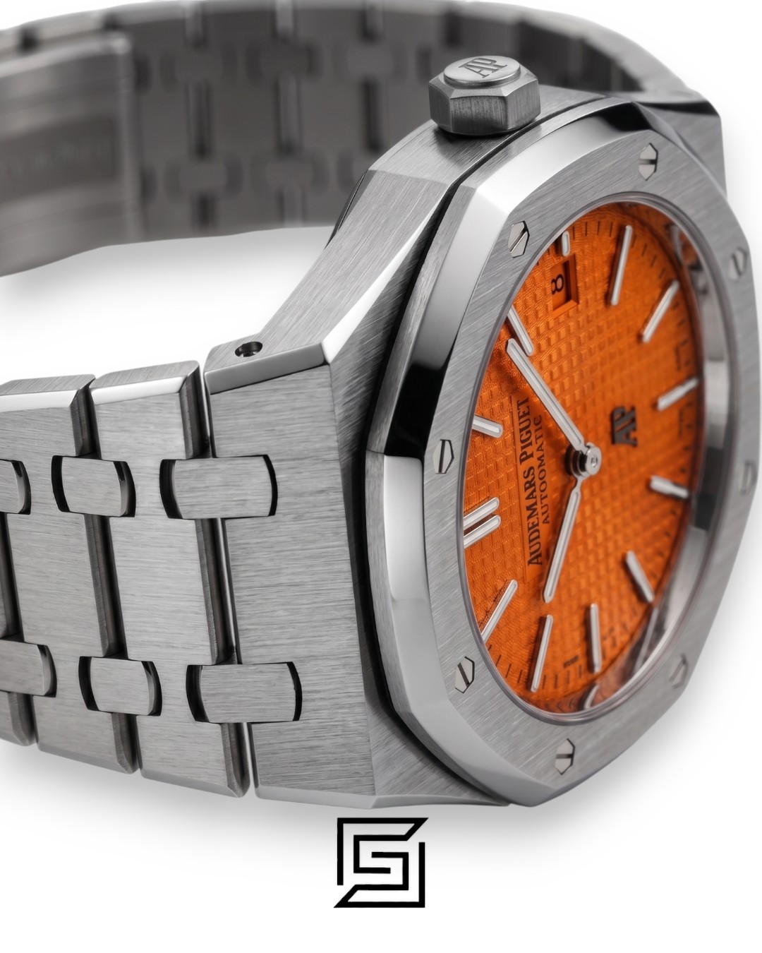 ⁦Royal Oak WF0851 Automatic Stainless Steel 316 with Coral Red Flat Tapisserie Dial⁩ - الصورة ⁦3⁩