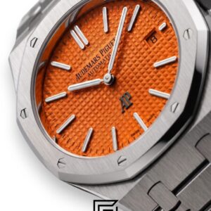 ⁦Royal Oak WF0851 Automatic Stainless Steel 316 with Coral Red Flat Tapisserie Dial⁩ - الصورة ⁦2⁩