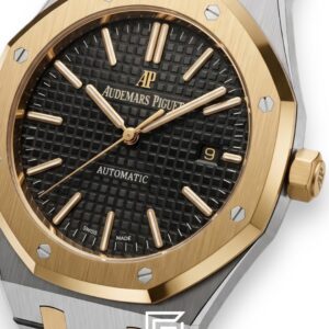 ⁦Royal Oak WF0851 Automatic Half Gold Stainless Steel 316 with Black Flat Tapisserie Dial⁩ - الصورة ⁦2⁩