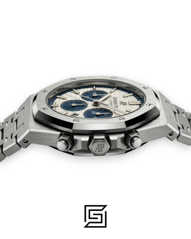 Royal Oak WF0851 Chronograph White Tapisserie Blue Dial – Stainless Steel