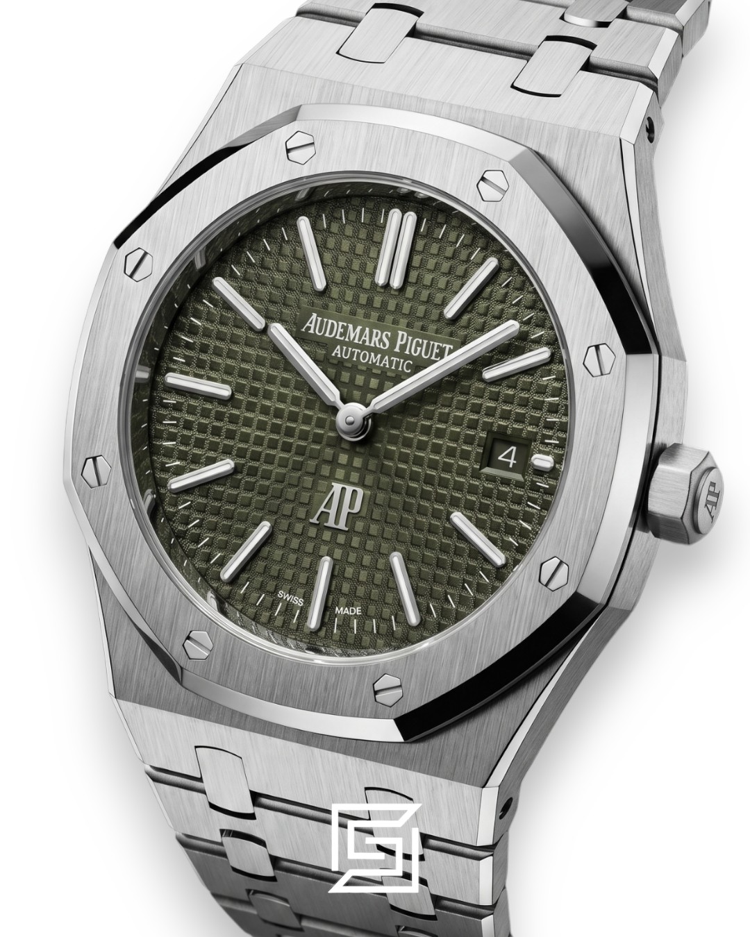 ⁦Royal Oak WF0851 Automatic Stainless Steel 316 with DARK Green Flat Tapisserie Dial⁩ - الصورة ⁦2⁩