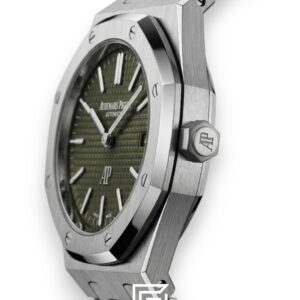⁦Royal Oak WF0851 Automatic Stainless Steel 316 with DARK Green Flat Tapisserie Dial⁩ - الصورة ⁦3⁩