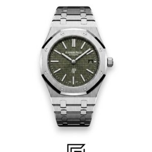 ⁦Royal Oak WF0851 Automatic Stainless Steel 316 with DARK Green Flat Tapisserie Dial⁩ - الصورة ⁦1⁩