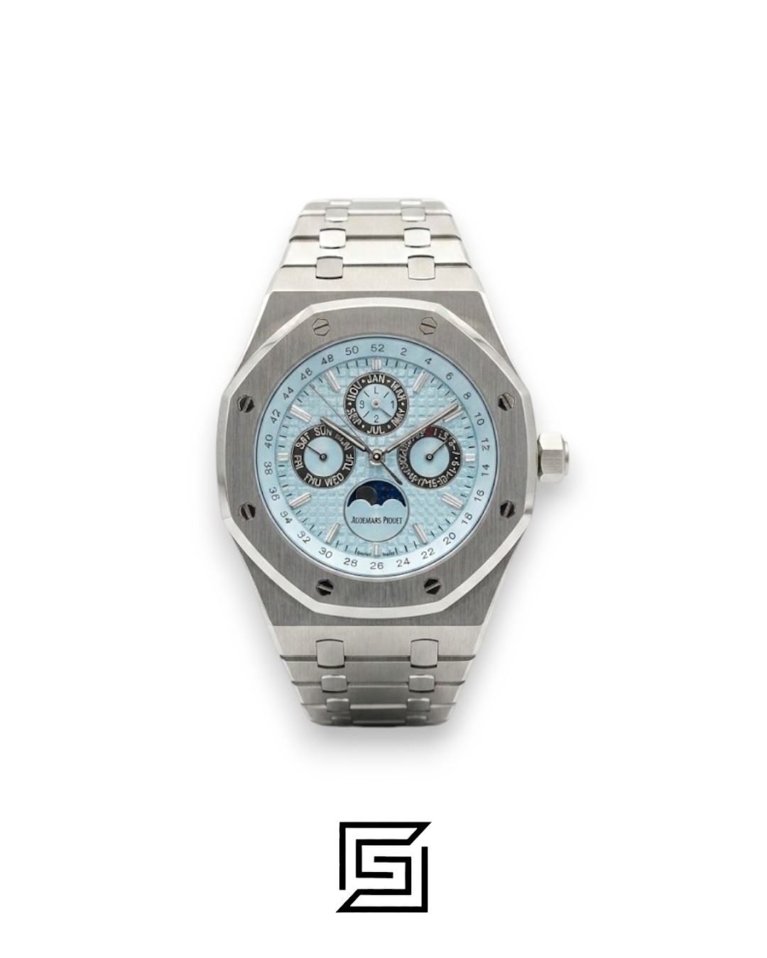 ⁦Royal Oak WF0851 Automatic Stainless Steel 316 Perpetual Calendar Blue Dial⁩ - الصورة ⁦1⁩