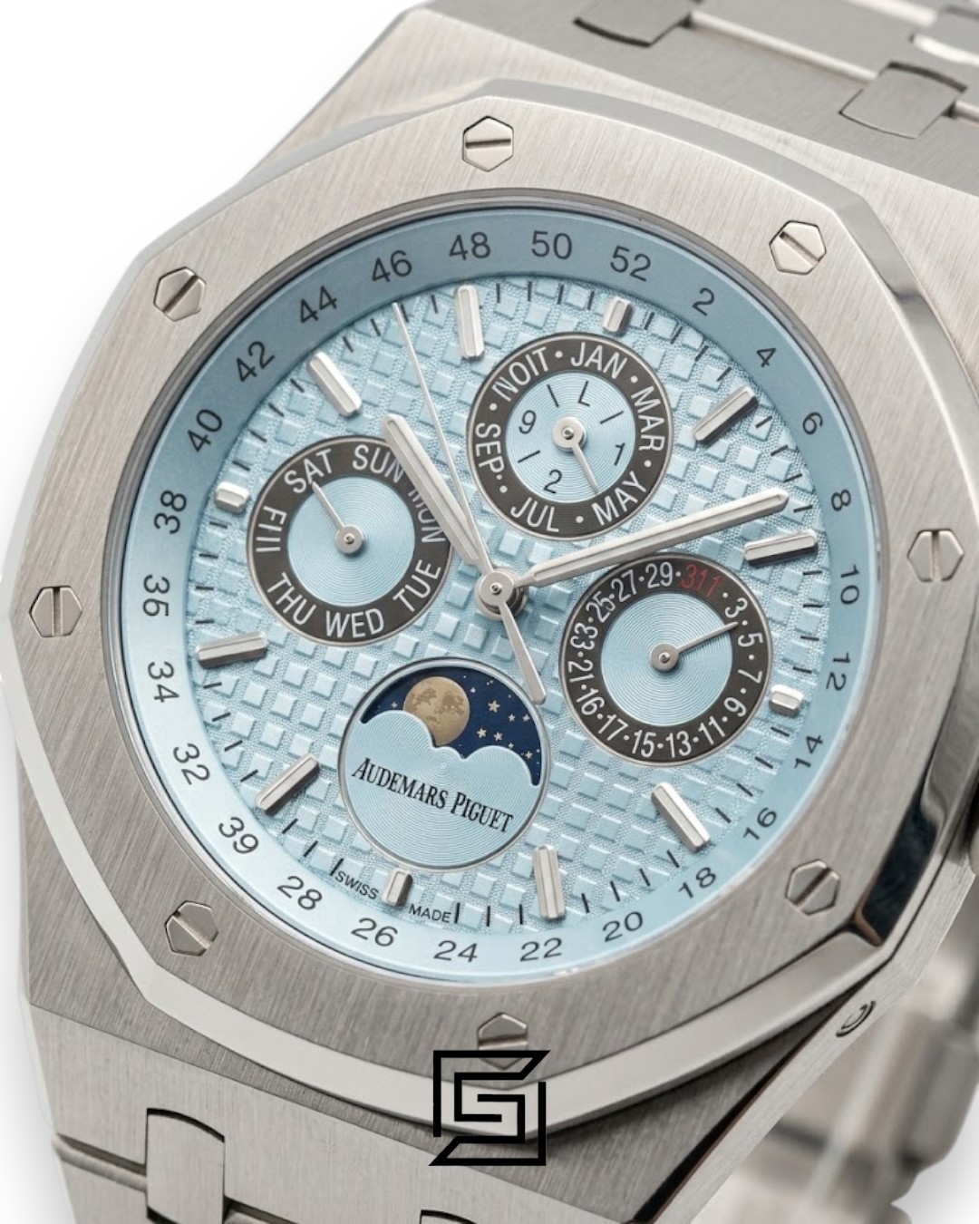 Royal Oak WF0851 Automatic Stainless Steel 316 Perpetual Calendar Blue Dial