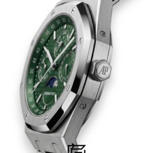 ⁦Royal Oak WF0851 Automatic Stainless Steel 316 Perpetual Calendar Green Dial⁩ - الصورة ⁦3⁩
