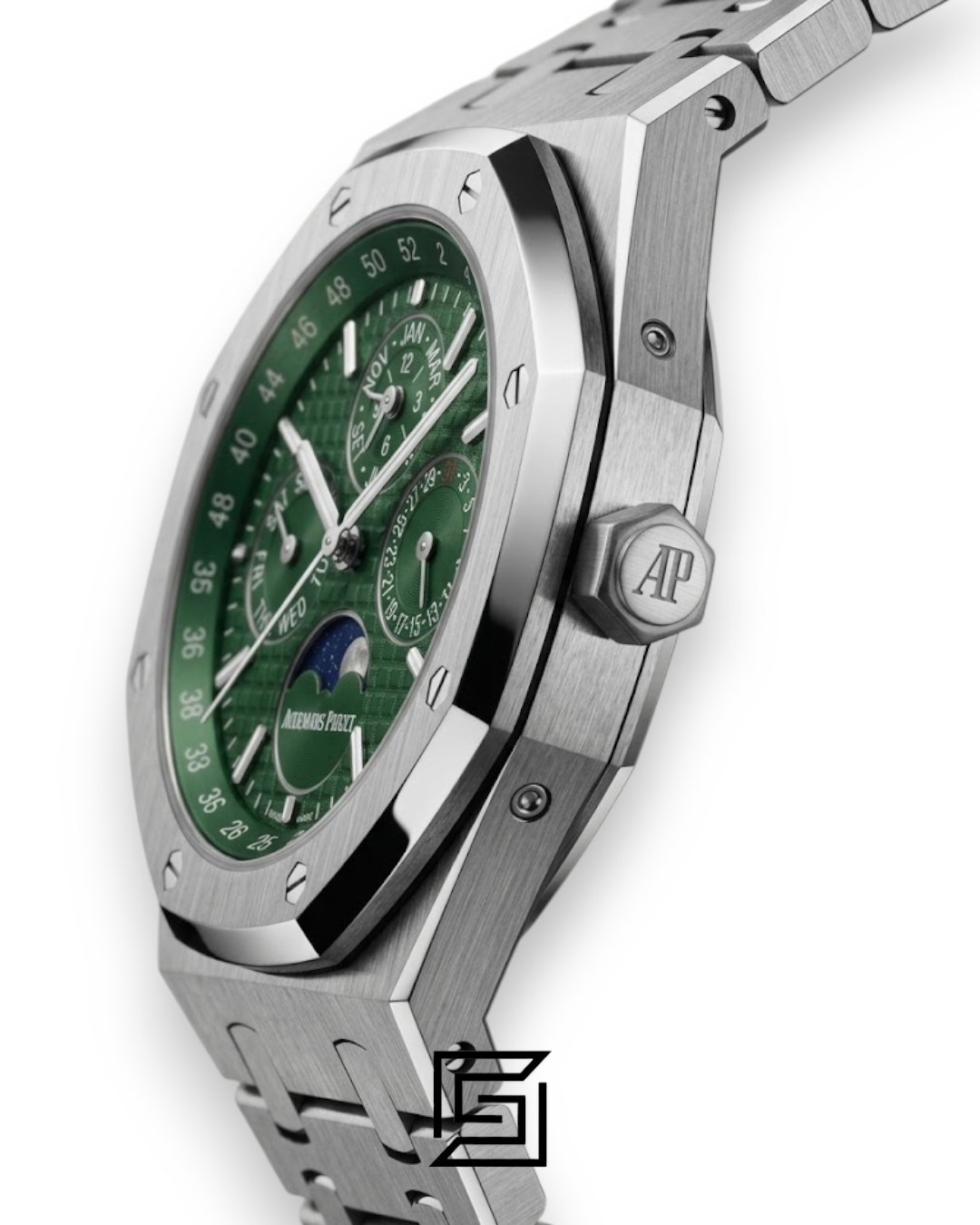 Royal Oak WF0851 Automatic Stainless Steel 316 Perpetual Calendar Green Dial