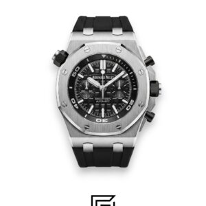 ⁦Royal Oak OffShore WF0851 Quartz 2 Counters Rubber Black⁩ - الصورة ⁦1⁩