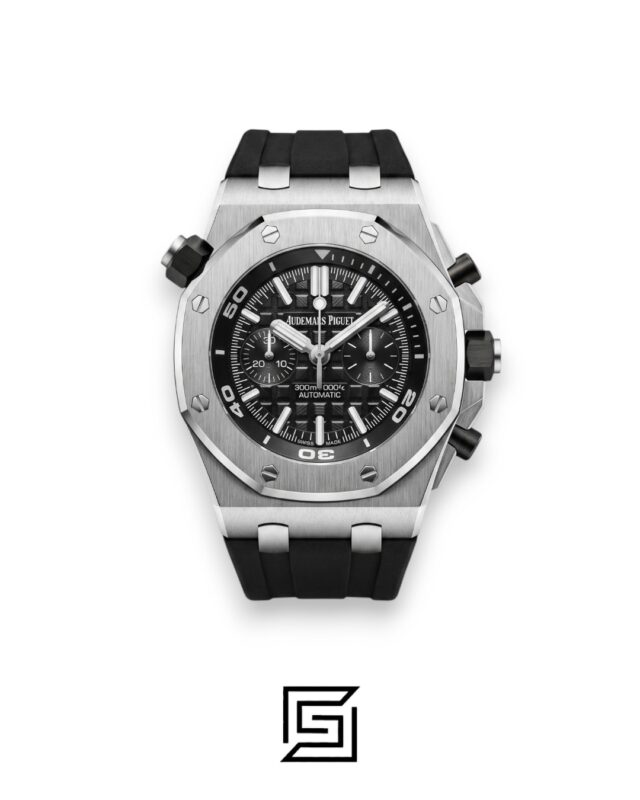 Royal Oak OffShore WF0851 Quartz 2 Counters Rubber Black