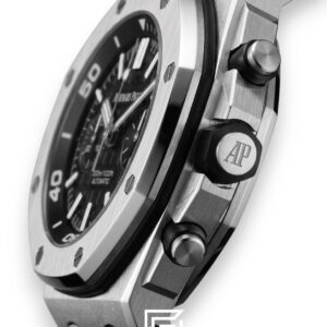 ⁦Royal Oak OffShore WF0851 Quartz 2 Counters Rubber Black⁩ - الصورة ⁦3⁩