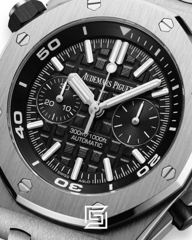 Royal Oak OffShore WF0851 Quartz 2 Counters Rubber Black